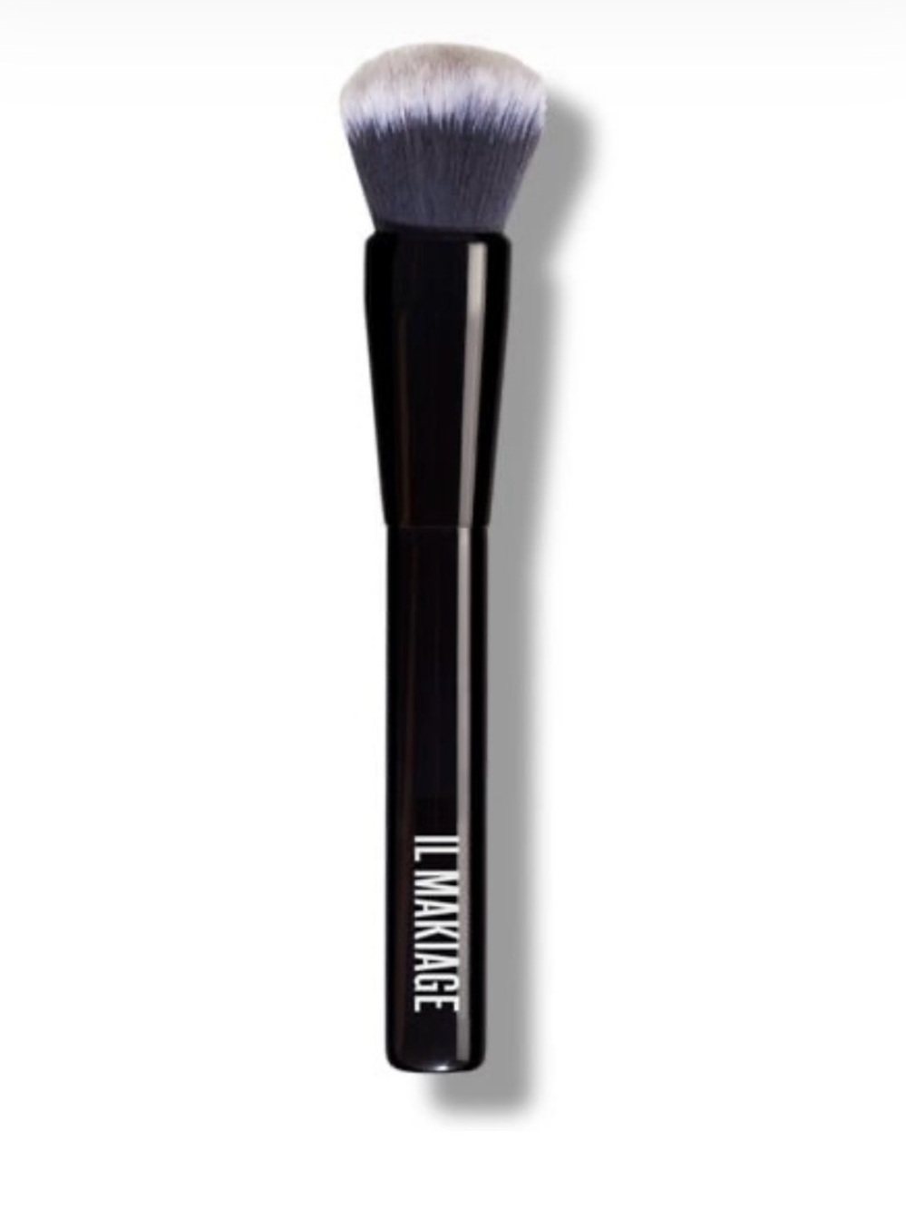 IL MAKIAGE 100 Foundation Blending Brush - Black and Silver Packaging - NWT